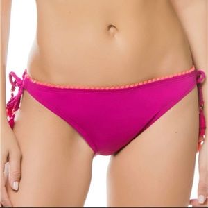 NEW Bleu Rod Beattie Let's Get Knotty BARBIE Pink Tassle Bikini Bottom 1…